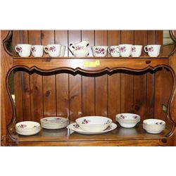 RIDGEWAY IRONSTONE 1792 CHINA DISHES INCL CREAMER,