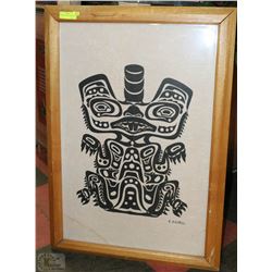 SIGNED FRAMED C.B.GREUL PRINT