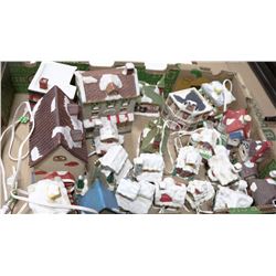 20PC SET OF CERAMIC VILLAGE HOUSES & BUILDINGS
