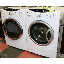 GE FRONT LOAD WASHER AND DRYER WITH SENSOR SET