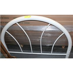 WHITE SINGLE  TUBULAR BEDFRAME