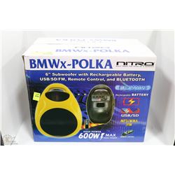 BMWX-POLKA 600 WATT PORTABLE SPEAKER WITH SUB