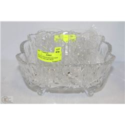 ESTATE CZECH GENUINE LEAD CRYSTAL SQUARE FRUIT