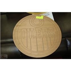 WOODEN EDMONTON OILERS SIGN