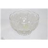 Image 1 : LARGE FOOTED CRYSTAL BOWL - WHEAT & FLOWER PATTERN