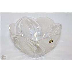 ZAJECAR 24% LEAD CRYSTAL BOWL - UNIQUE TULIP SHAPE
