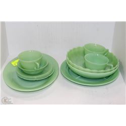 JADEITE FIRE KING CHINA SET