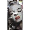 Image 1 : LARGE MARILYN ART PORTRAIT ON WOOD 39" X 19 1/2"