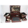 Image 1 : ESTATE FOLD OUT JEWELLERY BOX WITH CONTENTS