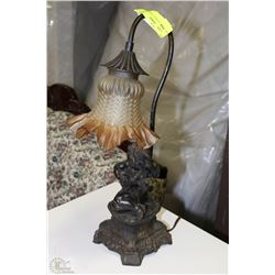 ANGEL MOTIF DESK LAMP BRONZE