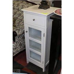 TALL CUPBOARD WITH GLASS DOOR, 1 DRAWER &