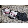 Image 1 : WILSON PINK GOLF CLUB BAG WITH CLUBS AND SOME