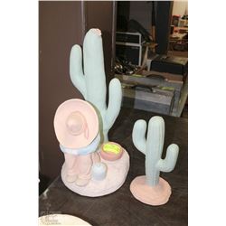 SIGNED 2 PC MEXICAN ART PIECES