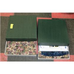 PAIR OF NEW ESTATE NEEDLEPOINT PHOTO ALBUMS