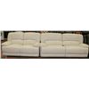 Image 1 : NEW WHITE BONDED LEATHER RECLINING SOFA