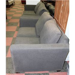 GREY URBAN BARN SOFA AND MATCHING LOVESEAT