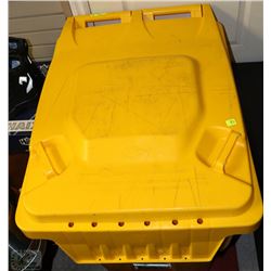 100 GALLON RECYCLE BIN ON WHEELS