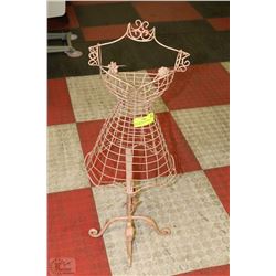 METAL DECORATIVE FEMALE BUST DECOR DISPLAY
