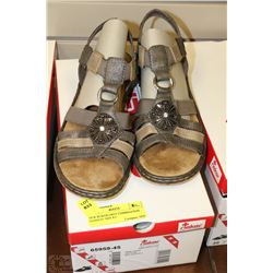 NEW REIKER GREY COMBINATION SANDLES  SIZE 8.5