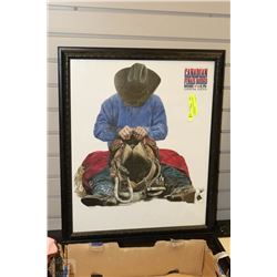 FRAMED 1996 CANADIAN RODEOS FINAL POSTER