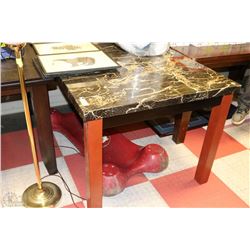 FAUX MARBLE 2 TONE KITCHEN TABLE