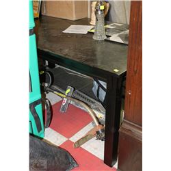 DARK WOOD TONE KITCHEN TABLE (MINOR SCRATCHES)