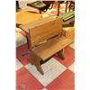 Image 1 : HANDMADE WOOD BENCH WITH SHELF