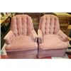 Image 1 : PAIR OF DUSTY ROSE PARLOR CHAIRS