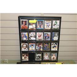 FRAMED HOCKEY CARD COLLECTION