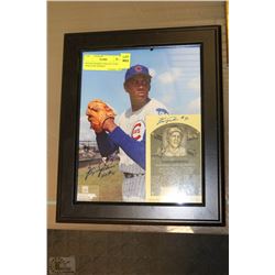 SIGNED FRAMED CHICAGO CUBS FERGUSON JENKINS