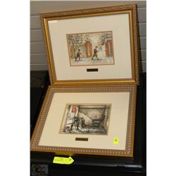 PAIR OF FRAMED PICTURES BY TRICIA ROMANCE