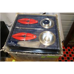 LOT OF FIVE NEW IN BOX 6PC LOBSTER FOOD SETS