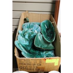 6 ASSORTED UNIQUE PLATTERS  ALL BLUE MOUNTAIN