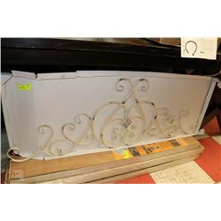 METAL HANGING HEADBOARD/WALL ART