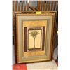 Image 1 : FRAMED PALM TREE PICTURE