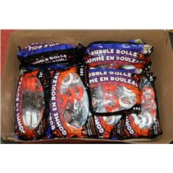 CASE OF 17 PACKAGES OF BUBBLE GUM BY THE ROLL