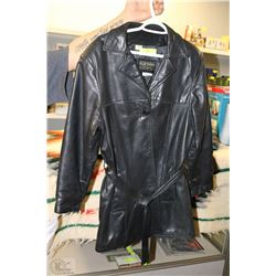 GUCCHINI LEATHER CO LEATHER JACKET SIZE M