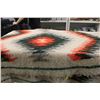 Image 1 : NAVAHO WOOL BLANKET 1940'S HAND WOVEN