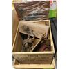 Image 1 : VINTAGE LOT OF VARIOUS WOOD CRATES, BOXES ,