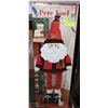 Image 1 : DECORATIVE FELT STANDING SANTA  33" TALL