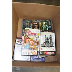 LOT OF PS2. WII GAMES AND NEW CSI CRIME GAME &