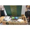 Image 1 : 4 BOXES OF SEWING AND CRAFT ITEMS AND FRAMES