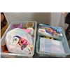 Image 1 : 2 TOTES OF BARBIES & DOLLS ETC.