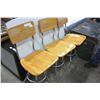 Image 1 : THREE MAPLE STOOLS