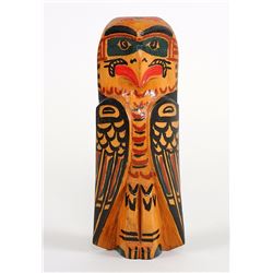 Kwagiulth Eagle Totem From Alert Bay, B.C. 6 1/2" H. 2 1/2" W.  Good Condition