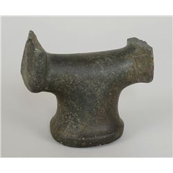 Northwest Coast Stone Stirrup Maul From the E. Stendahl Collection 4 1/4" H. 4 3/4" W.