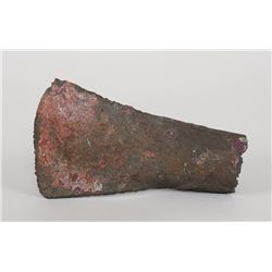 Native Copper Axe Head From Lake Geneva, WI - E. Stendahl Collection 5 3/4" L. 3 3/8" W.