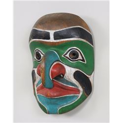 Northwest Coast Hawkman Mask 11 1/2" H. 8 1/4" W.  Fair Condition with Chip on Lip