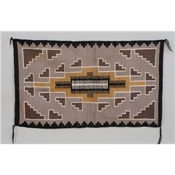Navajo Two Gray Hills Rug 24"x 40"  Good Condition