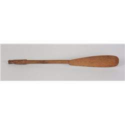 Gitskan Soapberry Spoon Carved with Raven Form Handle ca. 1910 From Kitwanga Collection 13" L.  Good